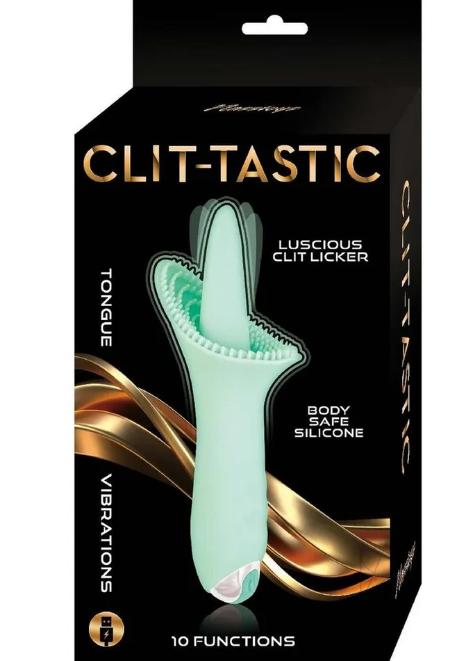ClitTastic Luscious Clit Licker Rechargeable Silicone Clitoral Vibrator Aqua Nasstoys Female Sex Toys ClitTastic Luscious Clit Licker Rechargeable Silicone Clitoral Vibrator Aqua Nasstoys Female Sex Toys