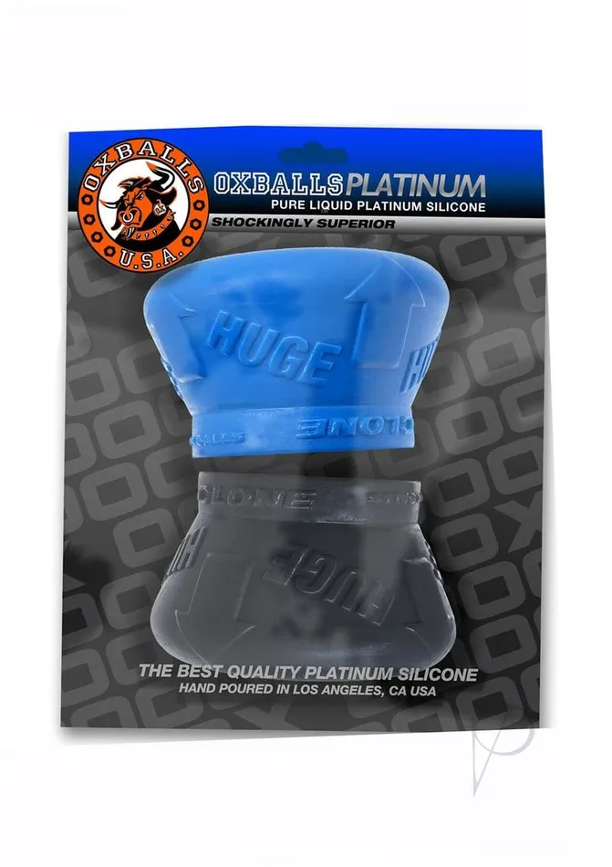 Clone Duo Huge Silicone Ballstretcher 2 pack BlackBlue Oxballs Anal