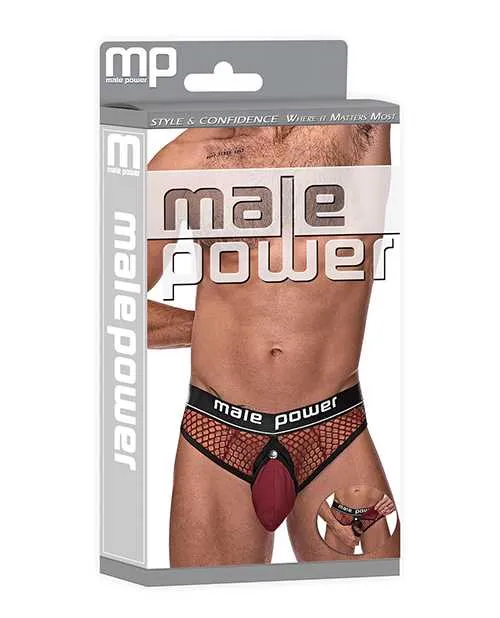 Cock Pit Fishnet Cock Ring Thong Red LXL Male Power Male Sex Toys Cock Pit Fishnet Cock Ring Thong Red LXL Male Power Male Sex Toys