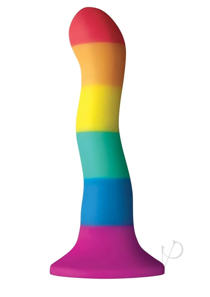 Colours Colours Pride Edition Wave Silicone Dildo 6in Rainbow Female Sex Toys