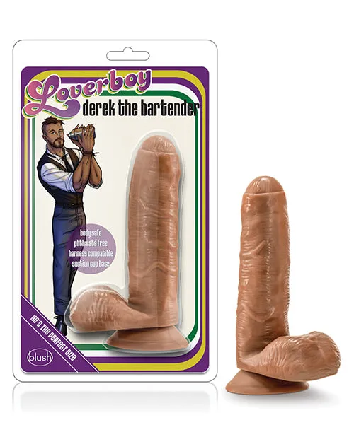 Coverboy Derek The Bartender Dildo with Balls 7in Caramel Coverboy Female Sex Toys Coverboy Derek The Bartender Dildo with Balls 7in Caramel Coverboy Female Sex Toys