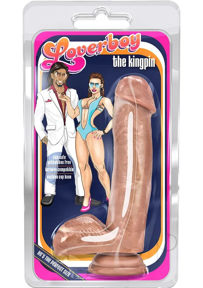 Coverboy Female Sex Toys Coverboy The Kingpin Dildo with Balls 7in Caramel Coverboy Female Sex Toys Coverboy The Kingpin Dildo with Balls 7in Caramel