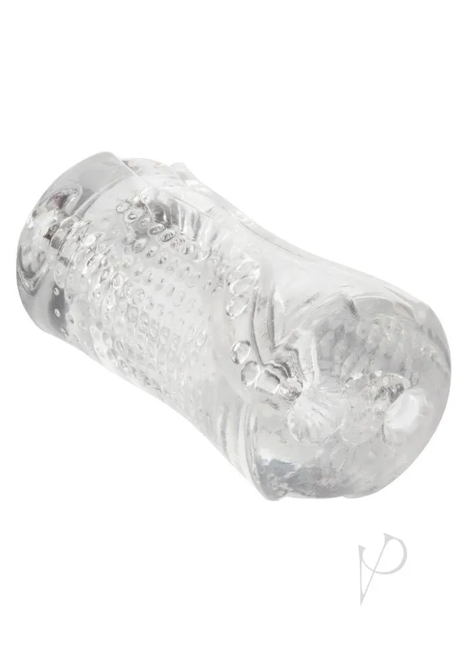 Cyclone Male Sex Toys Cyclone Dual Ribbed Stroker Clear