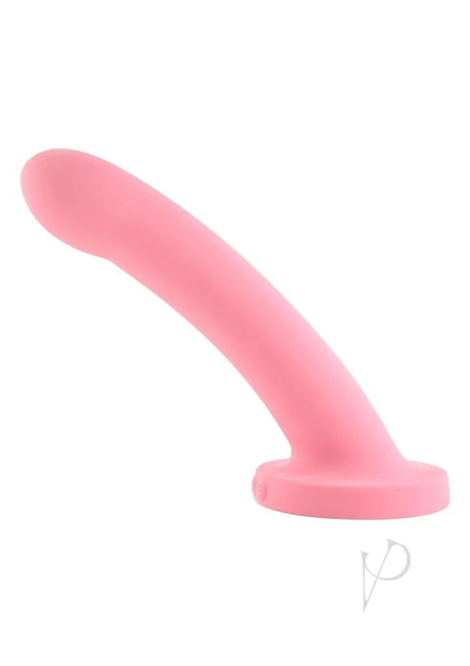 Daze Silicone Curved Dildo with Suction Cup 7in Pink Sportsheets Female Sex Toys