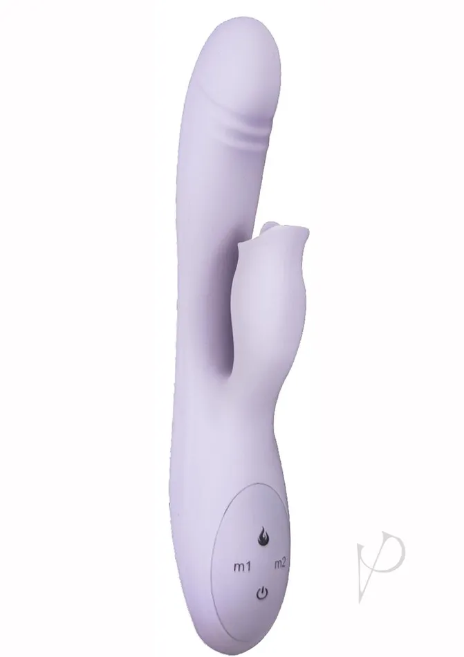 Devine Female Sex Toys Devine Vibes Heatup Clit Licker Rechargeable Silicone Warming Rabbit Vibrator Lavender