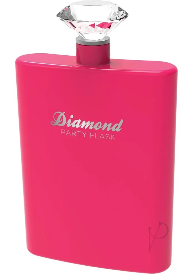 Diamond Party Flask Pink Bachelorette Vibrators