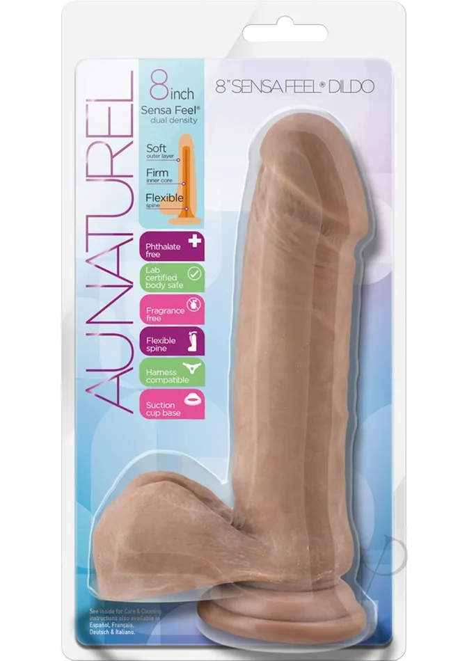 Dildos Au Naturel Au Naturel Sensa Feel Dildo 8in Caramel