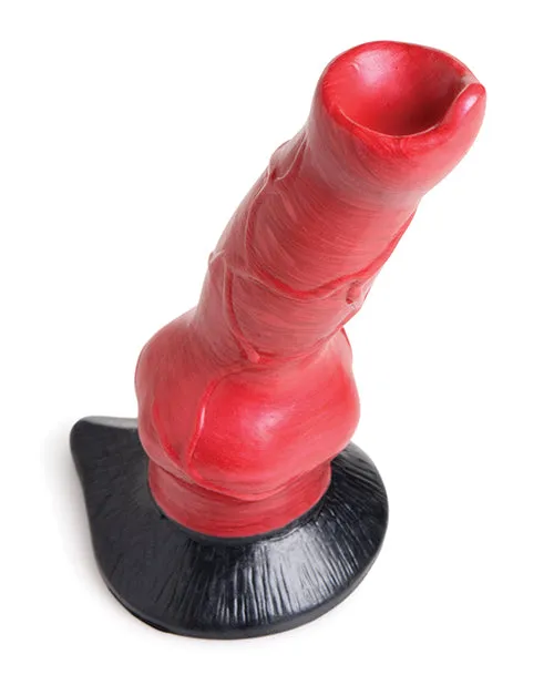 Dildos Creature Cocks HellHound Canine Penis Silicone Dildo 75in RedBlack Creature Cocks