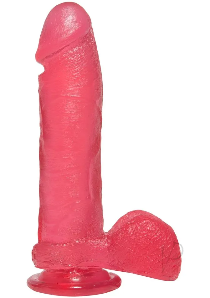Dildos Crystal Jellies Crystal Jellies Dildo with Balls 8in Pink Dildos Crystal Jellies Crystal Jellies Dildo with Balls 8in Pink