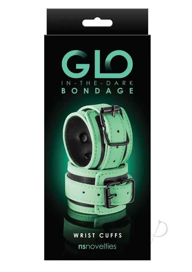 Dildos Glo Bondage GLO Bondage Glow In The Dark Wrist Cuff Green