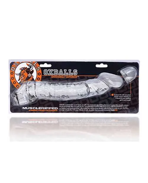 Dildos Oxballs Muscle Ripped Cocksheath Extender Clear