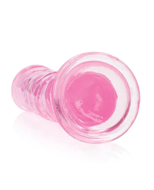 Dildos RealRock Crystal Clear Straight Dildo 8in Pink Real Rock Dildos RealRock Crystal Clear Straight Dildo 8in Pink Real Rock