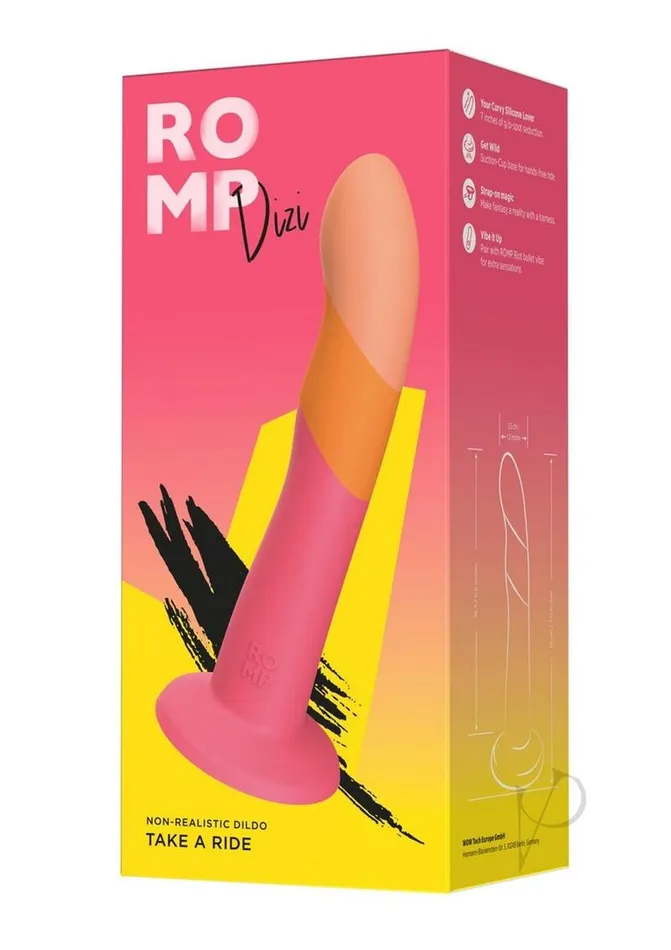 Dildos Romp Dizi Silicone Dildo PinkOrange Romp