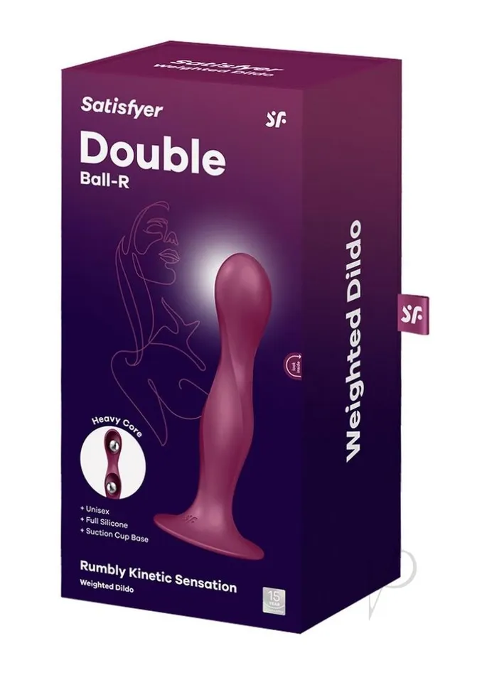 Dildos Satisfyer Double BallR Silicone Dildo Red Satisfyer