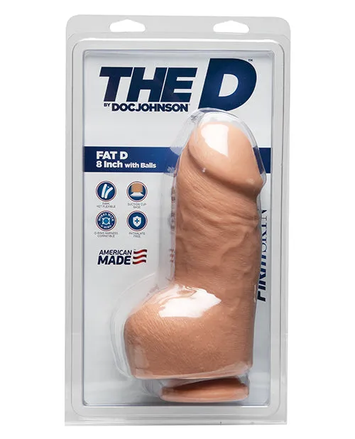 Dildos The D Fat D Firmskyn Dildo with Balls 8in Vanilla The D Dildos The D Fat D Firmskyn Dildo with Balls 8in Vanilla The D