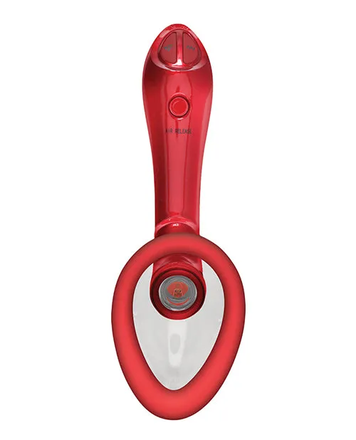 Doc Johnson Bloom Intimate Body Pump Vibrating Rechargeable Interchangeable Set Limited Edition 4 piece Red Female Sex Toys Doc Johnson Bloom Intimate Body Pump Vibrating Rechargeable Interchangeable Set Limited Edition 4 piece Red Female Sex Toys