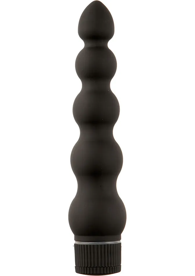Doc Johnson Vibrators Black Magic Ribbed Waterproof Vibrator 7in Black