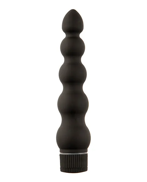 Doc Johnson Vibrators Black Magic Ribbed Waterproof Vibrator 7in Black