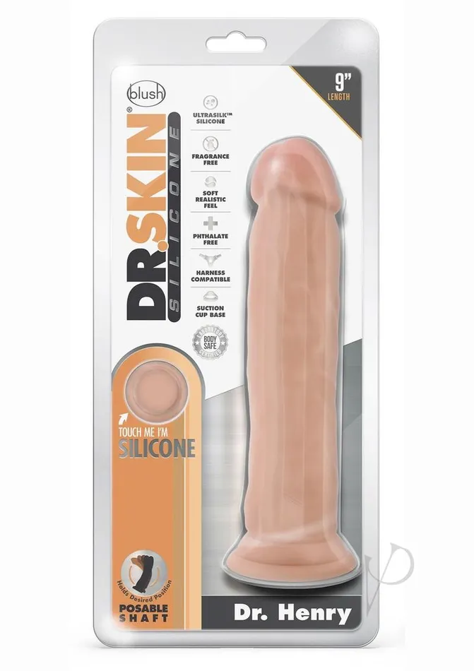 Dr Skin Female Sex Toys Dr Skin Platinum Collection Silicone Dr Henry Dildo with Suction Cup 9in Vanilla Dr Skin Female Sex Toys Dr Skin Platinum Collection Silicone Dr Henry Dildo with Suction Cup 9in Vanilla