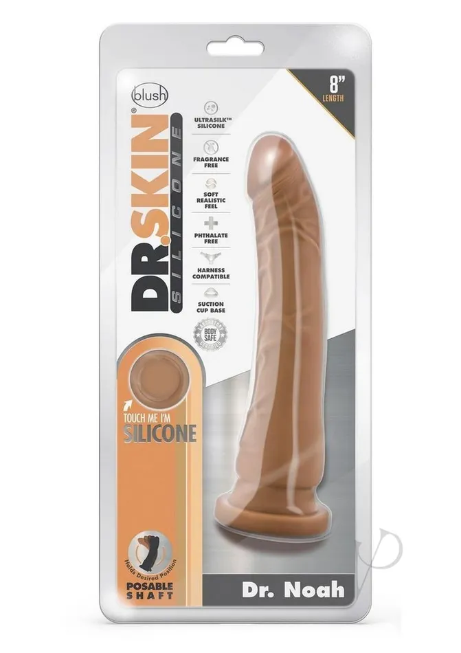 Dr Skin Platinum Collection Dr Noah Silicone Dildo with Suction Cup 8in Caramel Dr Skin Female Sex Toys Dr Skin Platinum Collection Dr Noah Silicone Dildo with Suction Cup 8in Caramel Dr Skin Female Sex Toys