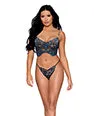 Dreamgirl Velvet Applique Bustier wMetallic Silver Details GString Twilight Blue XL Vibrators Dreamgirl Velvet Applique Bustier wMetallic Silver Details GString Twilight Blue XL Vibrators