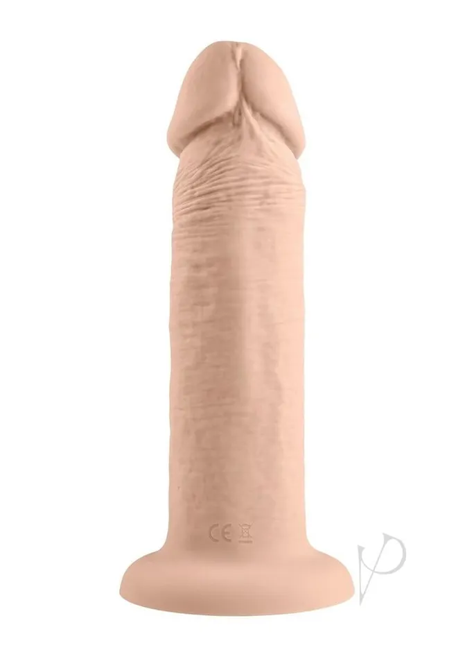 Evolved Vibrating Rechargeable Silicone Dildo 6in Vanilla Female Sex Toys