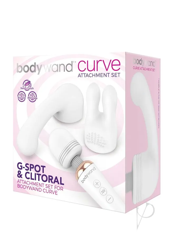 Female Sex Toys Bodywand Bodywand Curve Silicone GSpot and Clitoral Attachment Set White Female Sex Toys Bodywand Bodywand Curve Silicone GSpot and Clitoral Attachment Set White