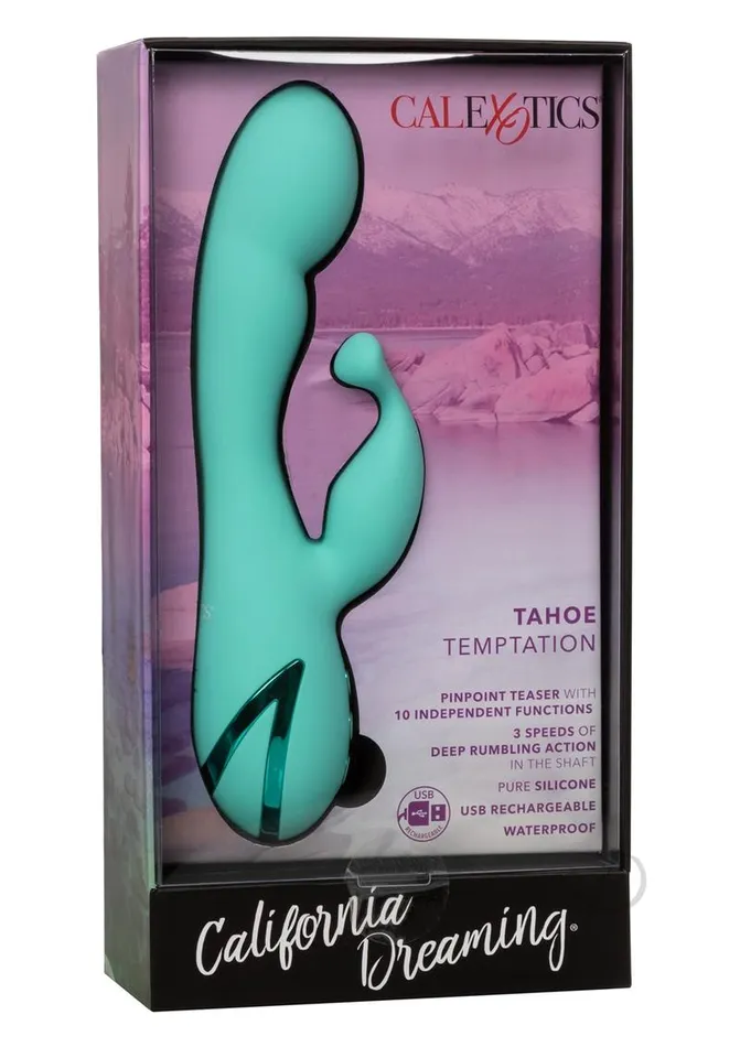 Female Sex Toys California Dreaming California Dreaming Tahoe Temptation Silicone Rechargeable Rabbit Vibrator Green Female Sex Toys California Dreaming California Dreaming Tahoe Temptation Silicone Rechargeable Rabbit Vibrator Green