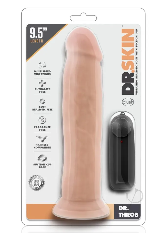Female Sex Toys Dr Skin Silver Collection Dr Throb Vibrating Dildo with Wired Remote Control 95in Vanilla Dr Skin Female Sex Toys Dr Skin Silver Collection Dr Throb Vibrating Dildo with Wired Remote Control 95in Vanilla Dr Skin