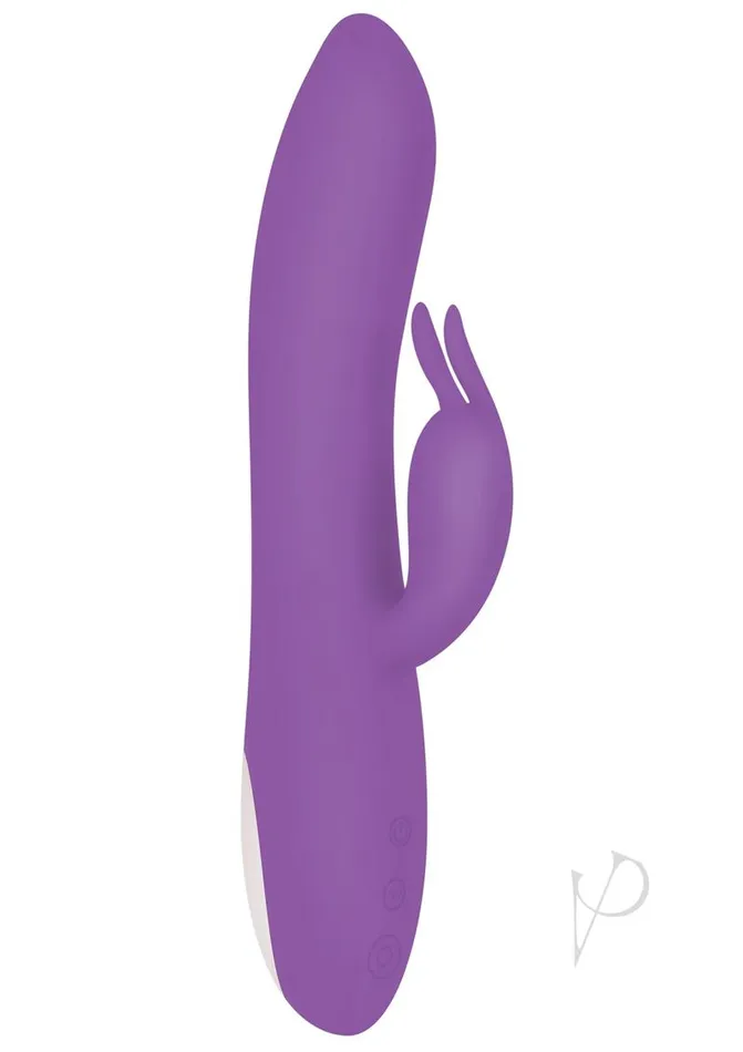 Female Sex Toys Evolved Romantic Rabbit Rechargeable Silicone Vibrator with Dual Motors Purple