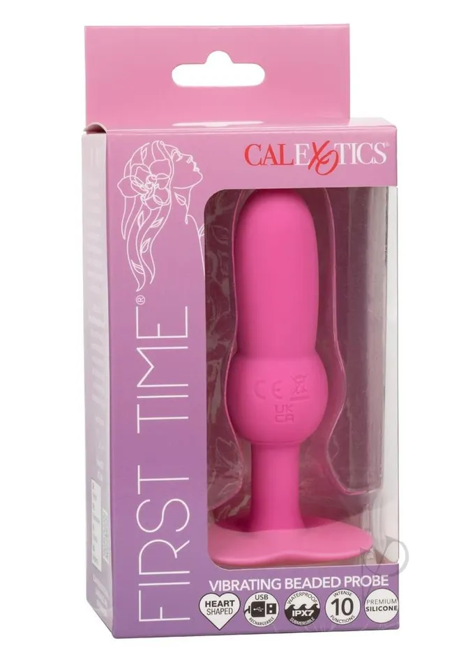 Female Sex Toys First Time Vibrating Beaded Silicone Rechargeable Probe Pink First Time Female Sex Toys First Time Vibrating Beaded Silicone Rechargeable Probe Pink First Time