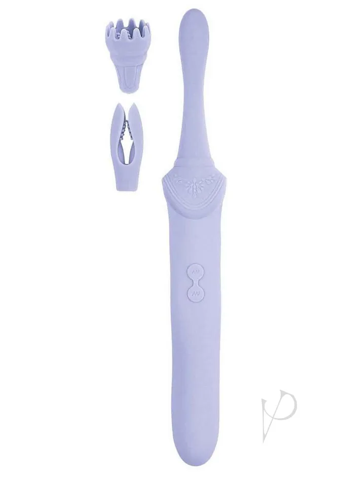 Female Sex Toys Goddess Goddess Lavender Elegance Rechargeable Silicone Dual End Massager Lavender Female Sex Toys Goddess Goddess Lavender Elegance Rechargeable Silicone Dual End Massager Lavender