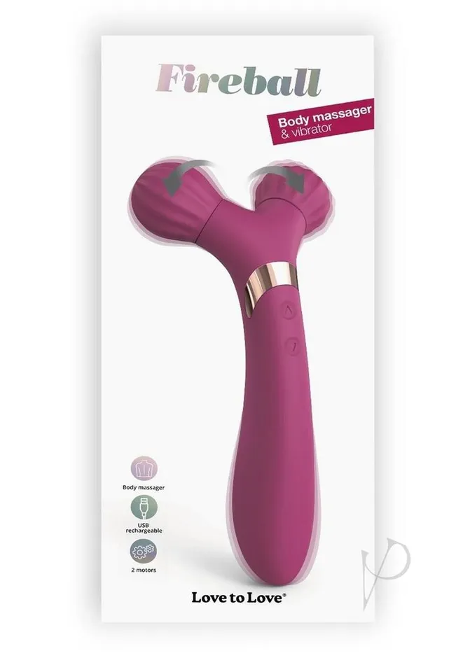 Female Sex Toys Love To Love Fireball Rechargeable Silicone Body Massager and Vibrator Plum Star Female Sex Toys Love To Love Fireball Rechargeable Silicone Body Massager and Vibrator Plum Star
