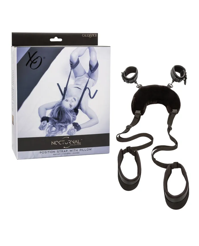 Female Sex Toys Nocturnal Nocturnal Collection Position Strap With Pillow Black