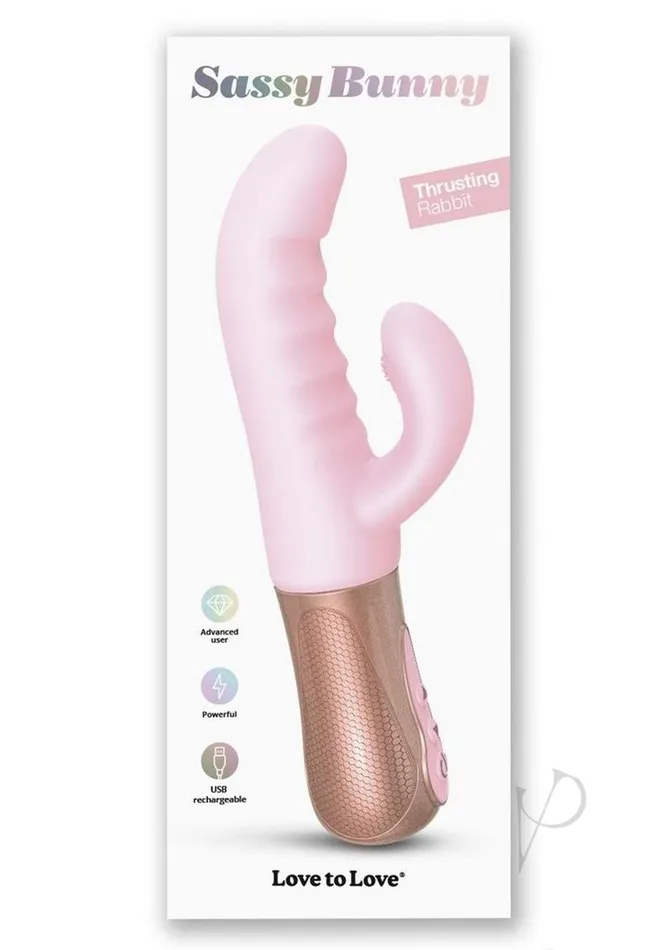 Female Sex Toys Sassy Bunny Dual Motor Rechargeable Silicone Thrusting Rabbit Vibrator Baby Pink Love To Love Female Sex Toys Sassy Bunny Dual Motor Rechargeable Silicone Thrusting Rabbit Vibrator Baby Pink Love To Love