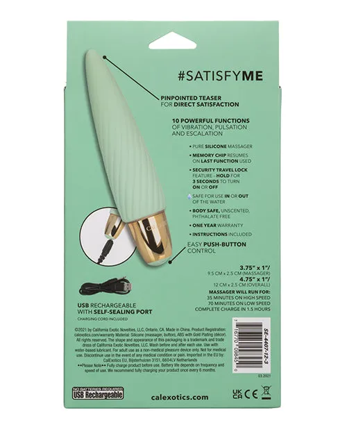 Female Sex Toys Slay Slay SatisfyMe Rechargeable Silicone Bullet Vibrator Green Female Sex Toys Slay Slay SatisfyMe Rechargeable Silicone Bullet Vibrator Green