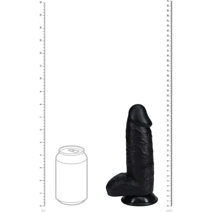 Female Sex Toys Wild Night Fantasies REALROCK 8 Inch Extra Thick Dildo with Balls
