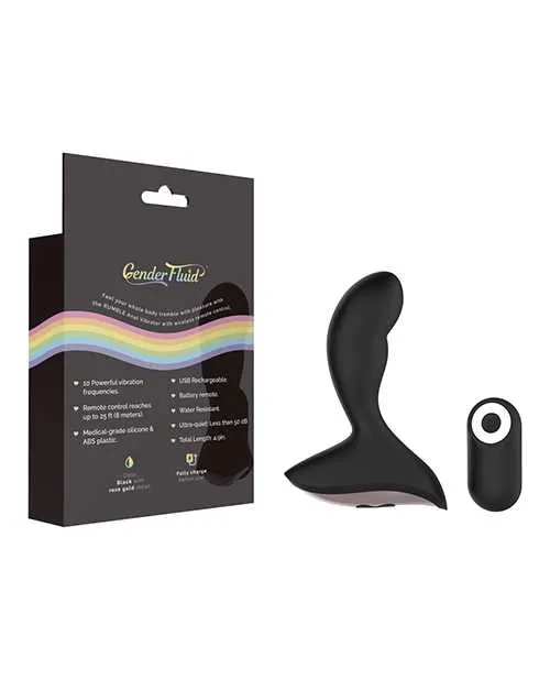 Gender Fluid Anal Gender Fluid Rumble Anal Vibe wRemote Black