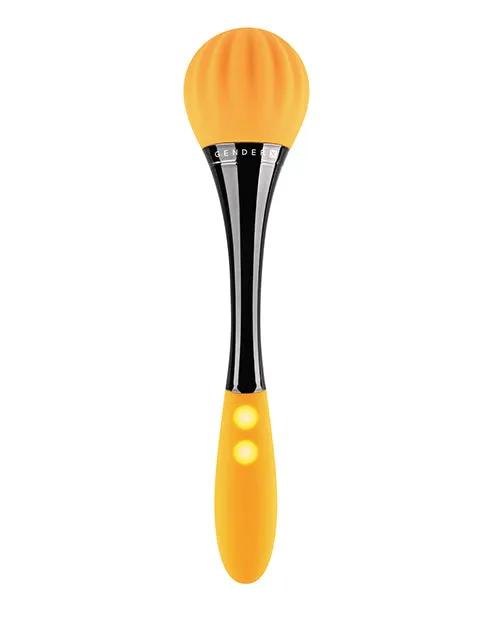Gender X Gender X Sunflower Silicone Rechargeable Dual End Vibrator YellowBlack Female Sex Toys