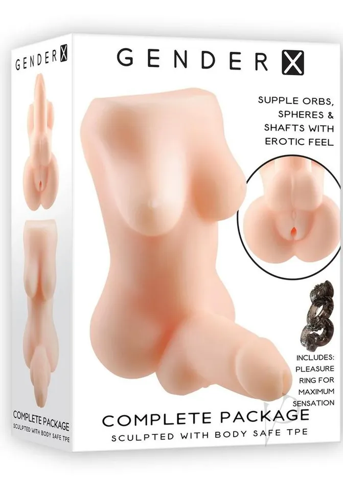 Gender X Male Sex Toys Gender X The Complete Package Full Body Textured Stroker Vanilla Gender X Male Sex Toys Gender X The Complete Package Full Body Textured Stroker Vanilla