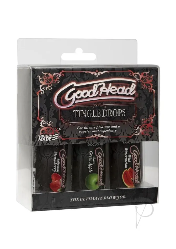 Good Head Enhancers GoodHead Tingle Drops 1oz Assorted 3 Pack