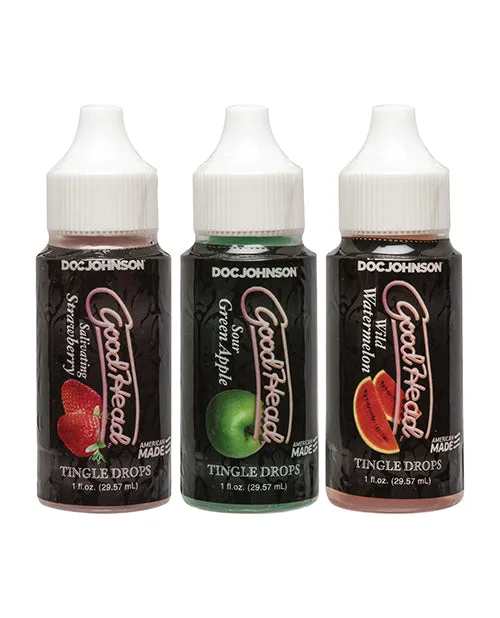 Good Head Enhancers GoodHead Tingle Drops 1oz Assorted 3 Pack Good Head Enhancers GoodHead Tingle Drops 1oz Assorted 3 Pack