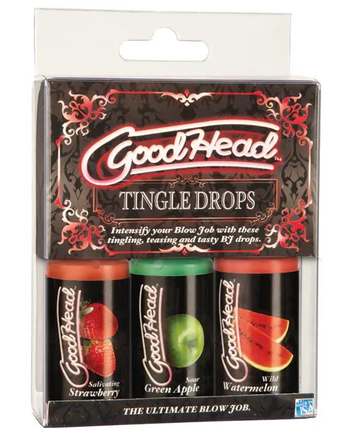 Good Head Enhancers GoodHead Tingle Drops 1oz Assorted 3 Pack Good Head Enhancers GoodHead Tingle Drops 1oz Assorted 3 Pack
