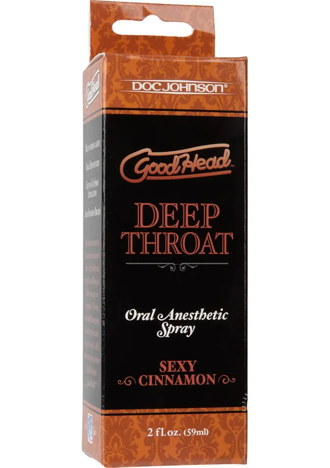 Good Head GoodHead Deep Throat Oral Anesthetic Spray Sexy Cinnamon 2oz Male Sex Toys Good Head GoodHead Deep Throat Oral Anesthetic Spray Sexy Cinnamon 2oz Male Sex Toys