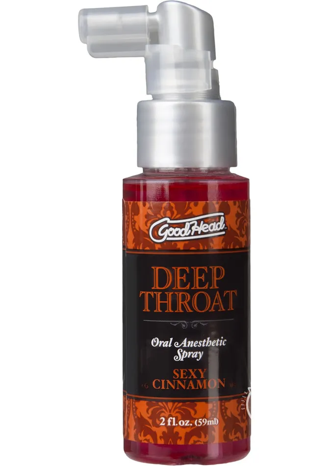 Good Head GoodHead Deep Throat Oral Anesthetic Spray Sexy Cinnamon 2oz Male Sex Toys Good Head GoodHead Deep Throat Oral Anesthetic Spray Sexy Cinnamon 2oz Male Sex Toys