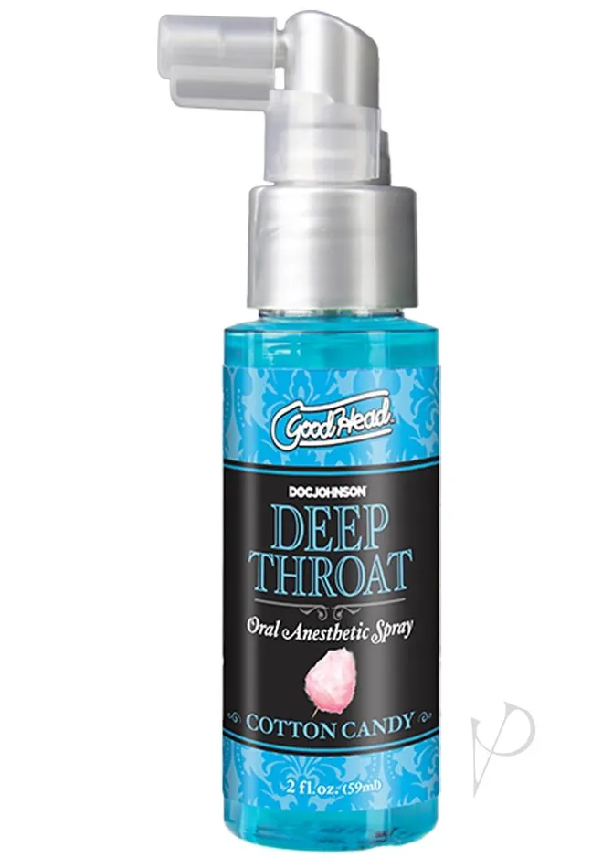 GoodHead Deep Throat Oral Anesthetic Spray Cotton Candy 2oz Good Head Enhancers