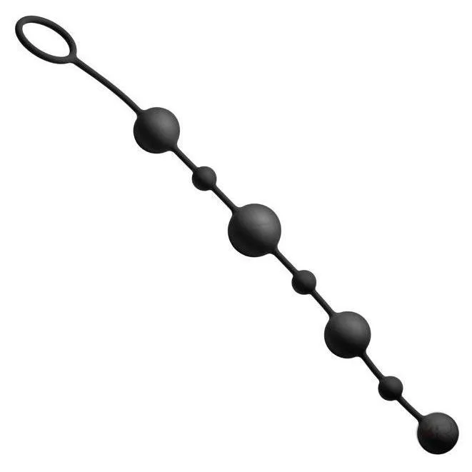 GreyGasms Male Sex Toys Linger Graduating Silicone Anal Beads