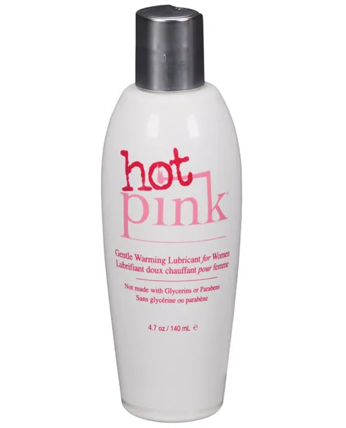Hot Pink Water Based Warming Lubricant 47oz Pink Vibrators