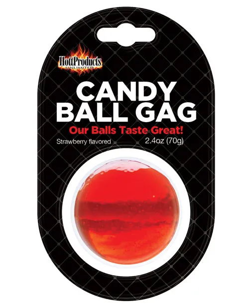 Hott Products Male Sex Toys Candy Ball Gag Strawberry