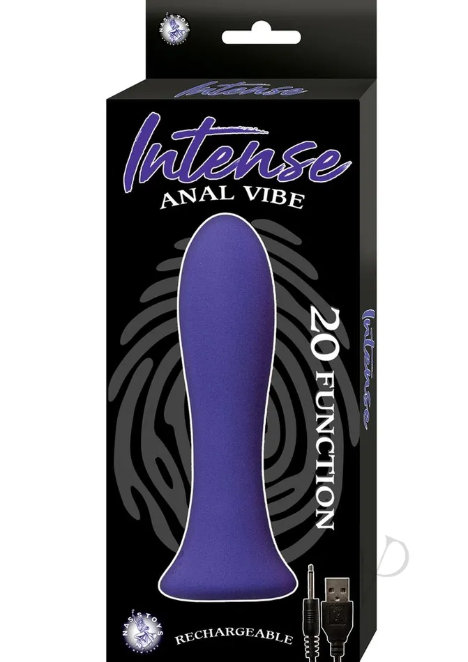 Intense Anal Intense Anal Vibe Silicone Rechargeable Anal Plug Purple